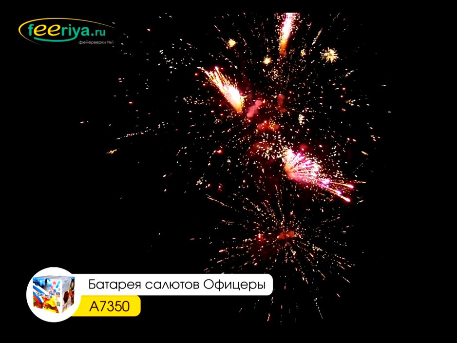 Крупный фейерверк Офицеры