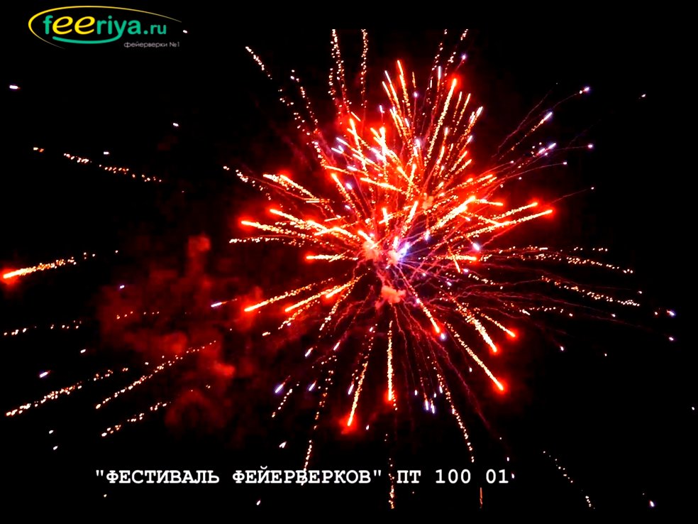 Супер фейерверк Батарея салютов ПТ 100 01