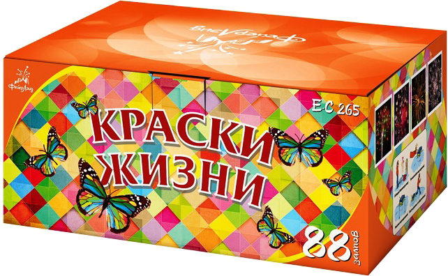 Крупный фейерверк Краски жизни