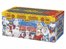 Крупный фейерверк «Нашествие Дедов Морозов»