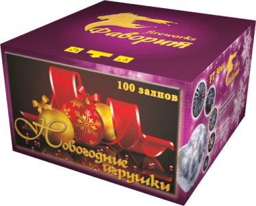 Супер фейерверк «Новогодние игрушки»