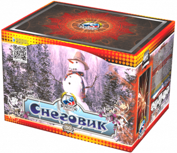 Крупный фейерверк «Снеговик»