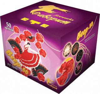 Средний фейерверк «Веер-50»