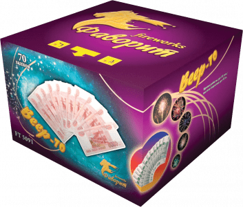 Крупный фейерверк «Веер-70»