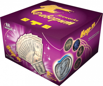 Крупный фейерверк «Веер-88»