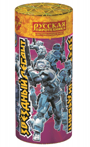 Одиночный салют «Звездный десант (в уп. 3 шт.)»