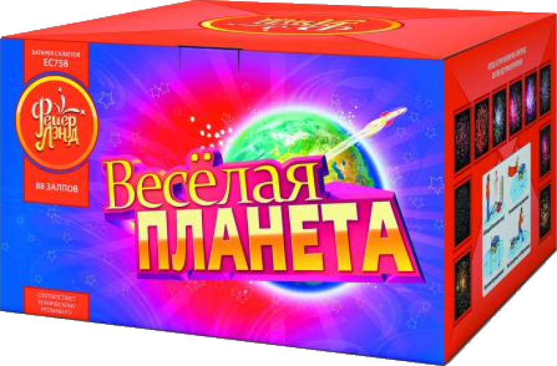 Супер фейерверк «Веселая планета»