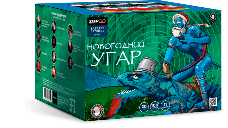 Крупный фейерверк «Новогодний УГАР»