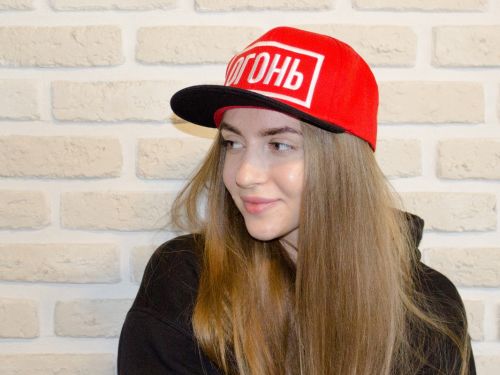 Фото покупателя: Бейсболка ОГОНЬ Белая